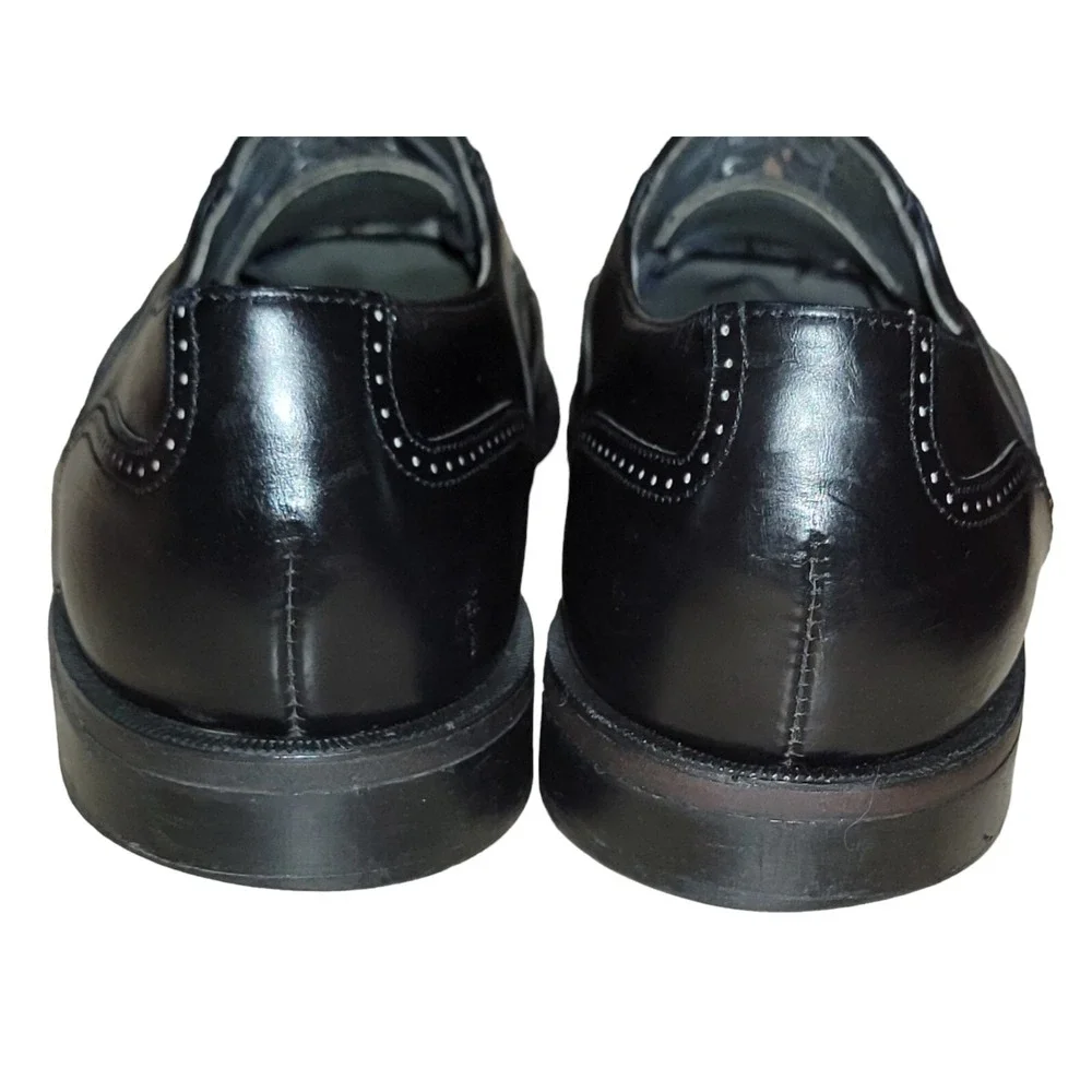 Dexter Men's Wing Tip Black Leather Oxford Brogue Dress Shoes Size 14 M USA